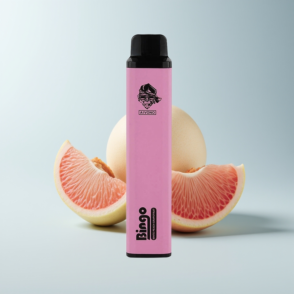 Aivono Aim Bingo 4000 Puffs Pêche Blanche Pamplemousse 1000mAh 10mL Compact
