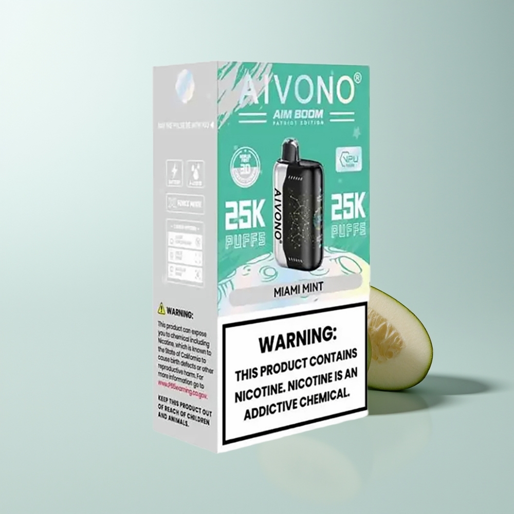 Aivono Aim Boom 25000 Puffs Menthe Miami 28ml Type-C 0%