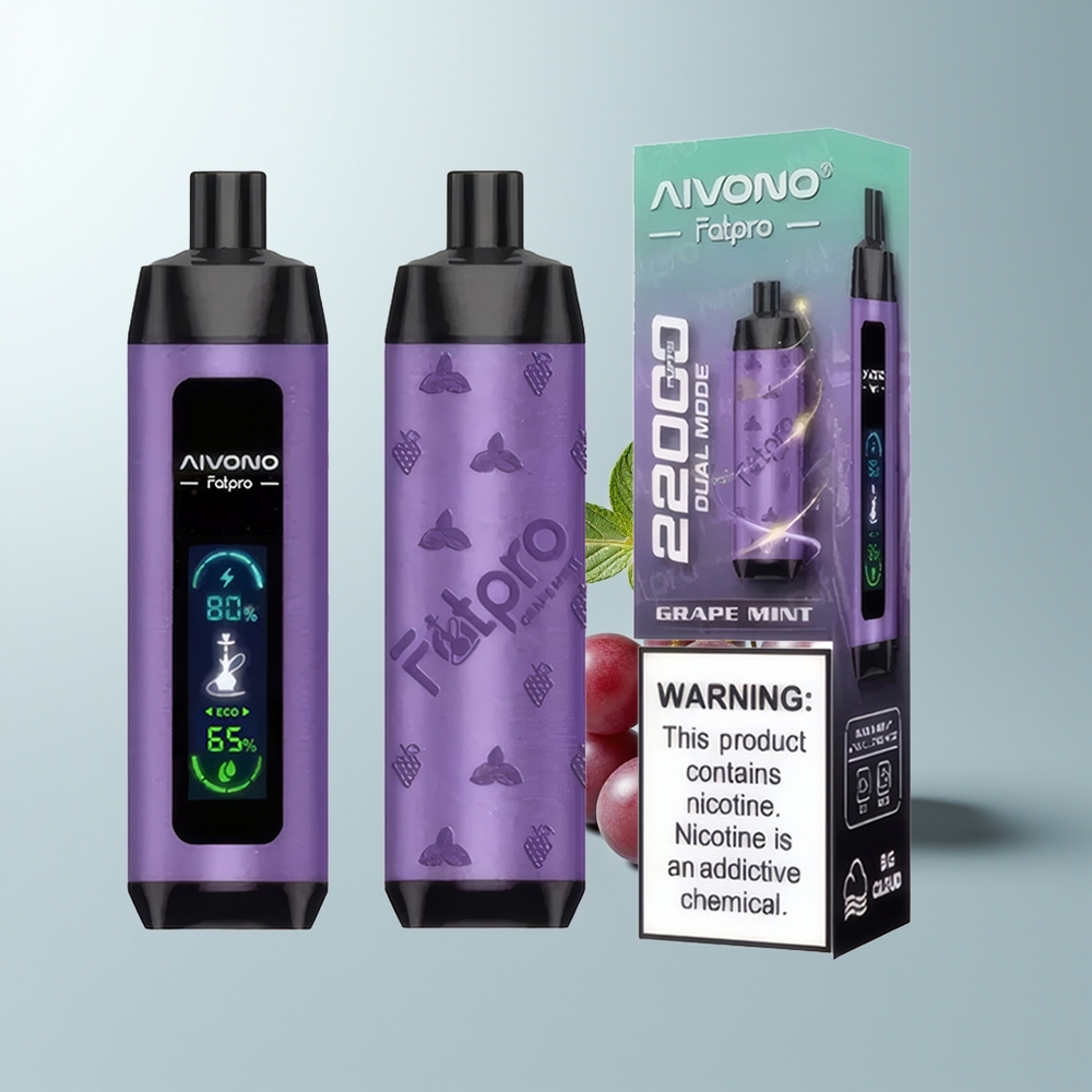 Aivono Aim Fatpro 22000 Puffs Menthe Raisin Éco 5% 28ml