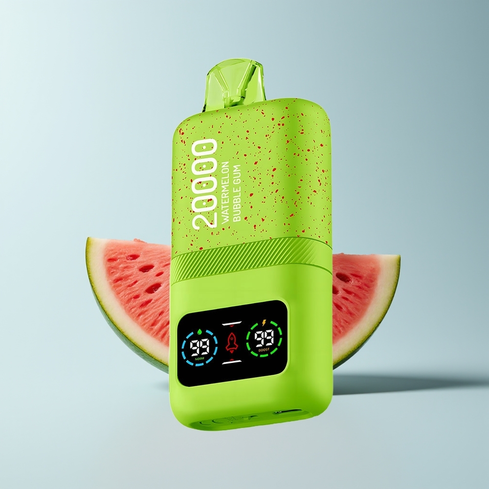 Aivono Aim Magic 20000 Puffs Chewing Bulle Pastèque Électronique à Double Mesh et Affichage LCD