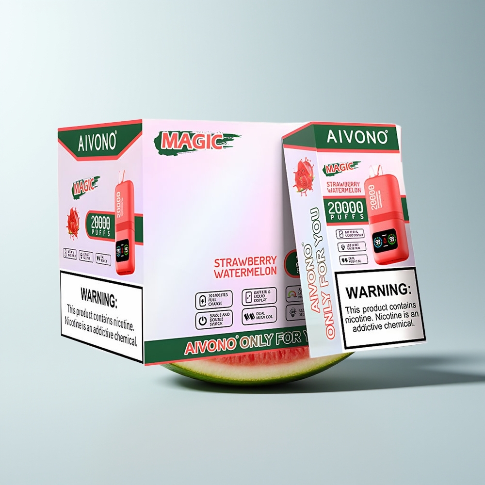 Aivono Aim Magic 20000 Puffs Fraise Pastèque Dual Mesh Rechargeable