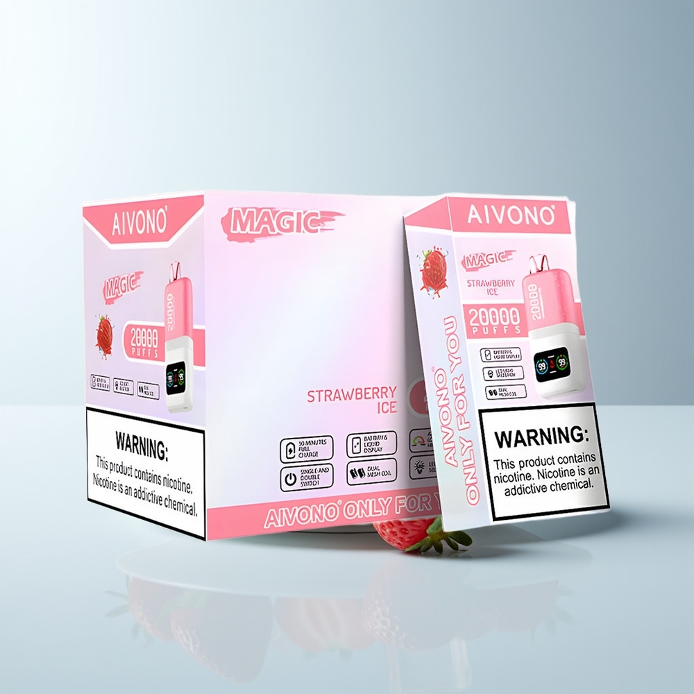 Aivono Aim Magic 20000 Puffs Glace à la Fraise Dual Mesh Rechargeable