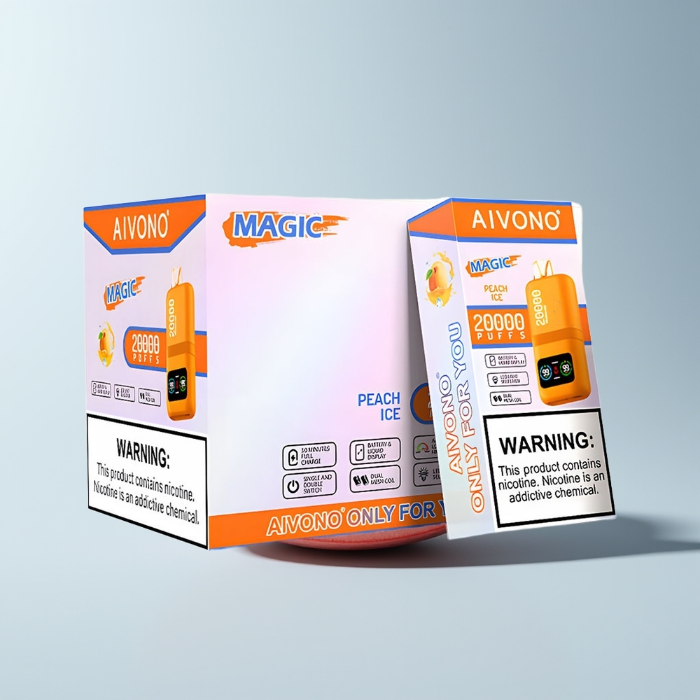 Aivono Aim Magic 20000 Puffs Glace à la Pêche Dual Mesh LCD