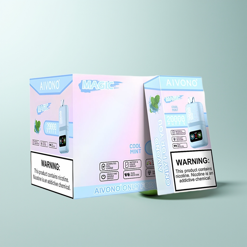 Aivono Aim Magic 20000 Puffs Menthe Fraîche Dual Mesh Écran LCD Rechargeable