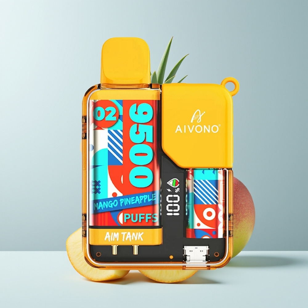Aivono Aim Tank 9500 Puffs Ananas Mangue 18ml 650mAh LCD