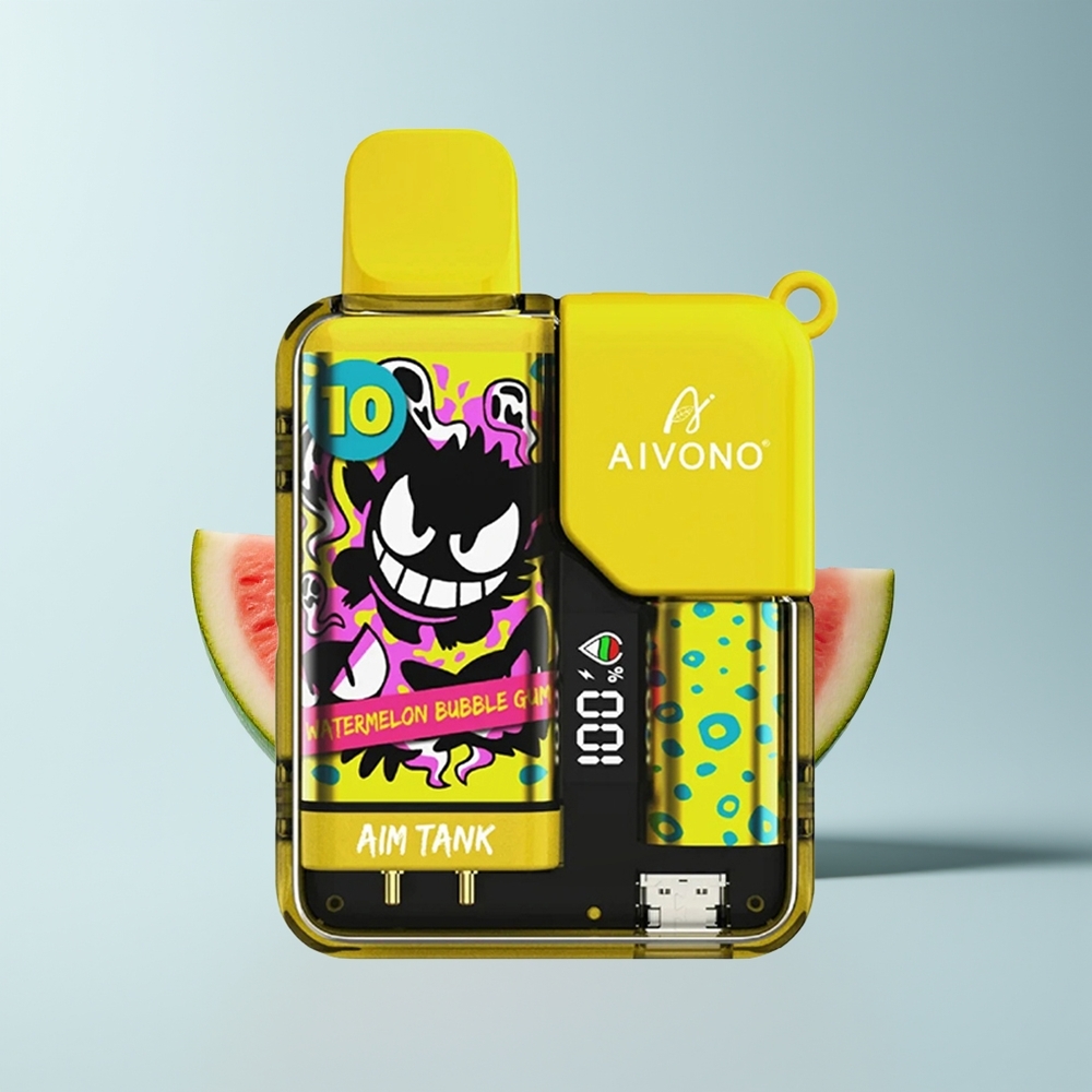 Aivono Aim Tank 9500 Puffs Chewing Bulle Pastèque 18ml LCD 5% Nicotine