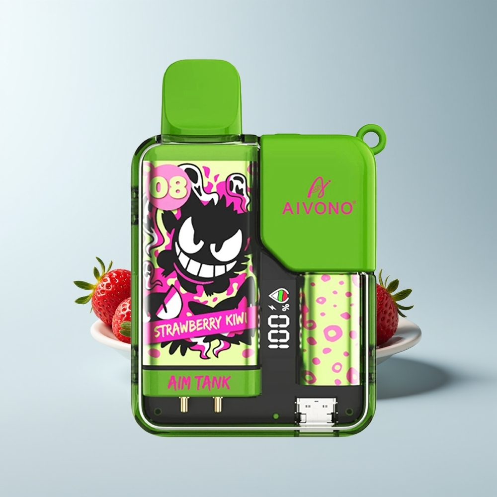 Aivono Aim Tank 9500 Puffs Fraise Kiwi LCD 18ml 650mAh