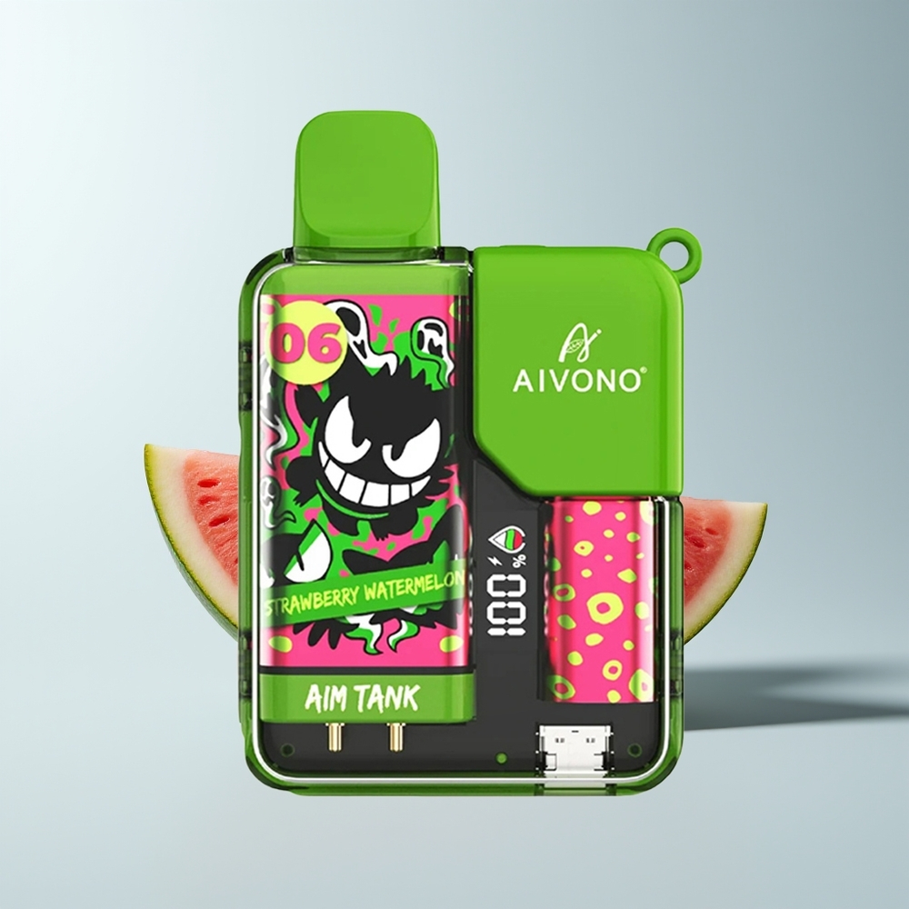 Aivono Aim Tank 9500 Puffs Fraise Pastèque LCD 18ml 650mAh