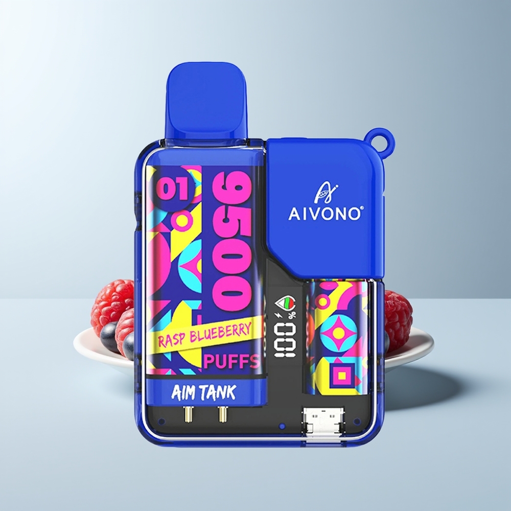 Aivono Aim Tank 9500 Puffs Framboise Myrtille 18ml LCD