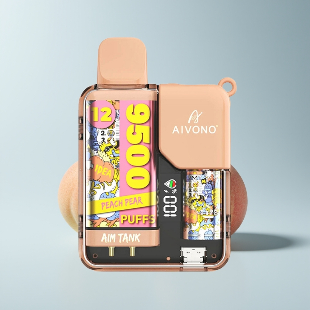 Aivono Aim Tank 9500 Puffs Poire Pêche LCD 650mAh