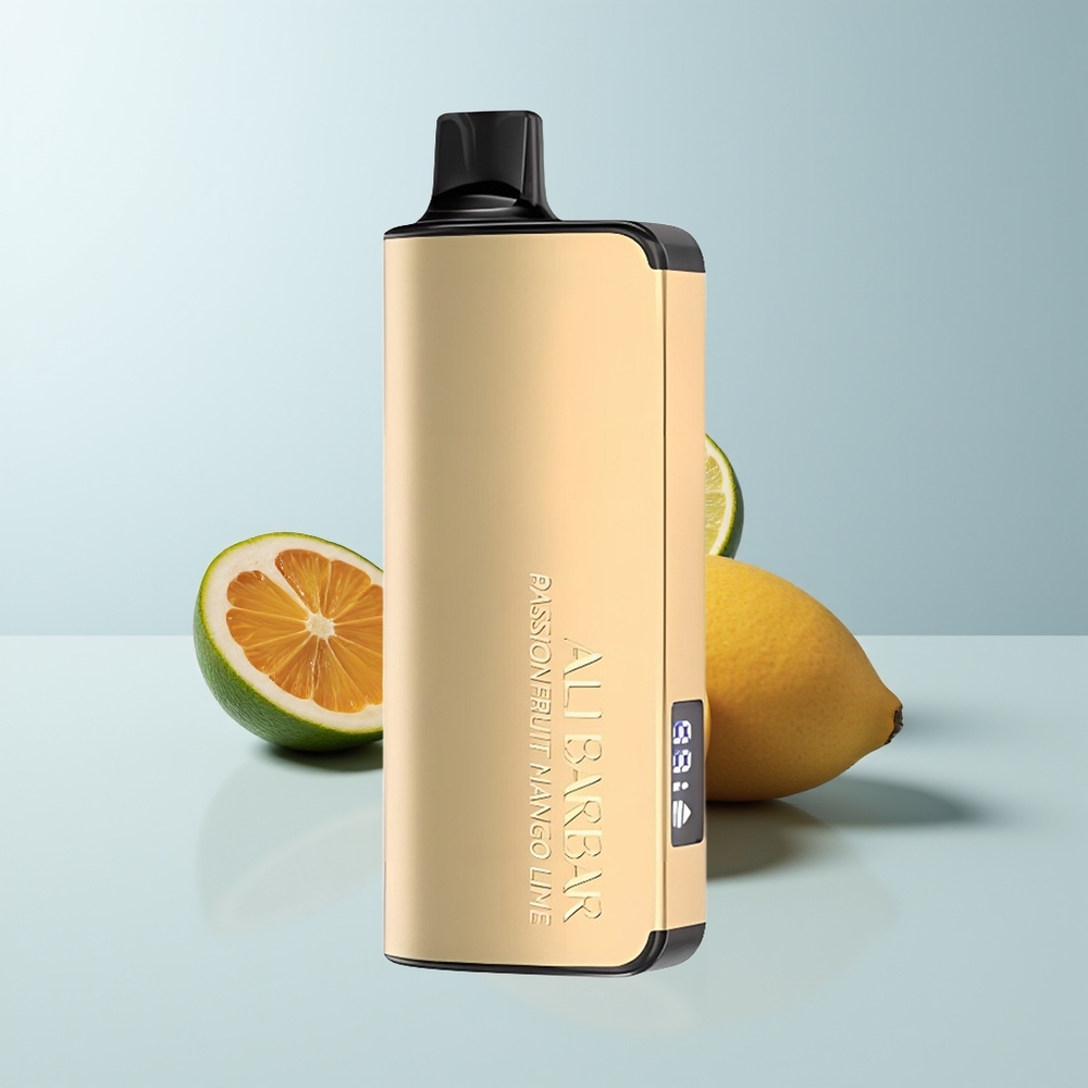 Alibarbar Ingot 9000 Puffs Passionfruit Mangue Citron Vert avec Affichage LED et Batterie 2350mAh
