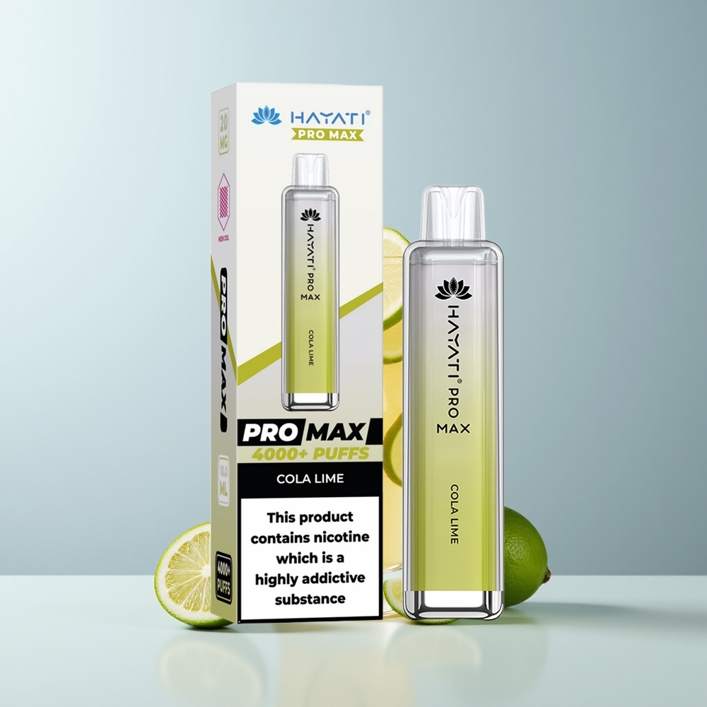 Hayati Pro Max 4000 Puffs Cola Citron Dual Mesh Rechargeable