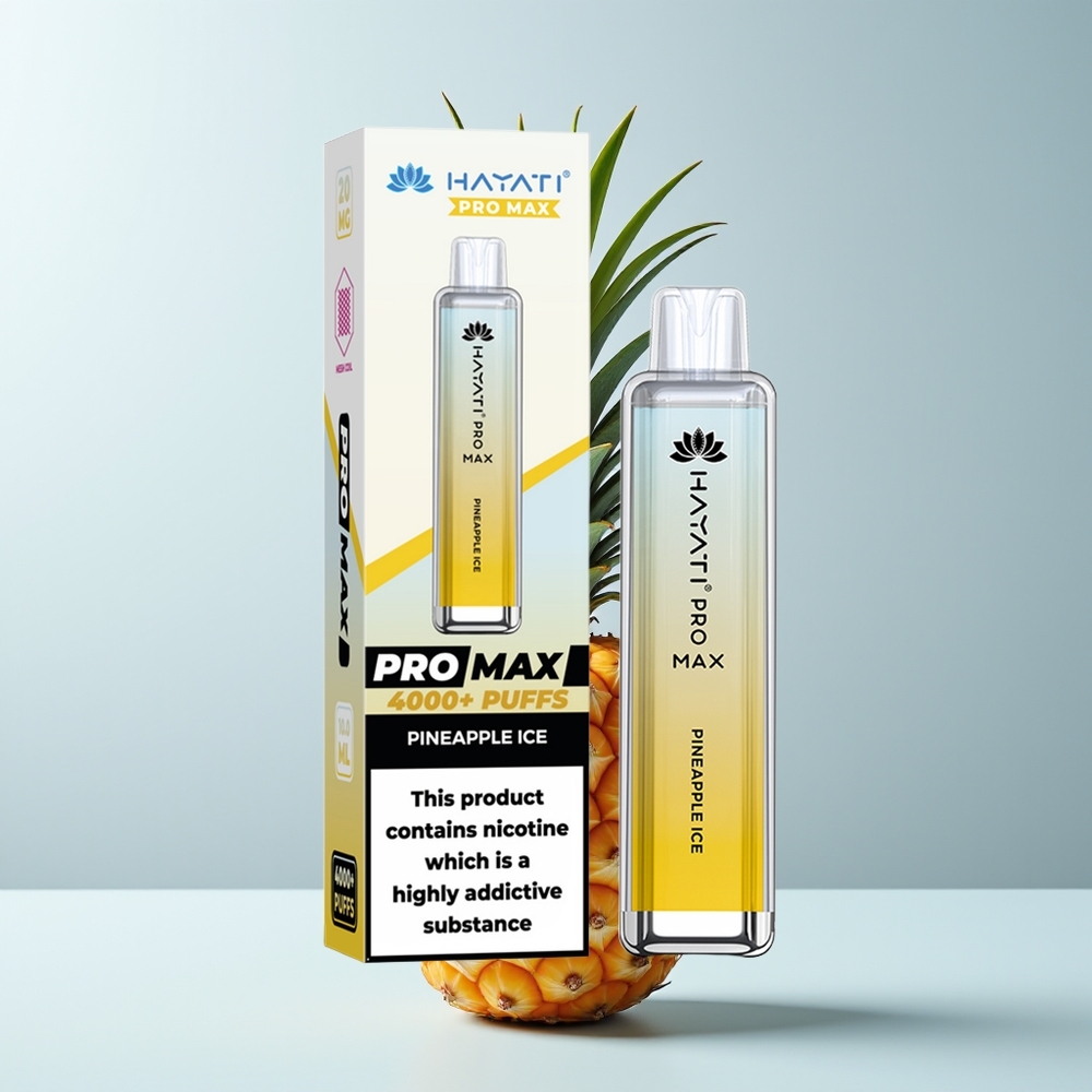 Hayati Pro Max 4000 Puffs Glace Ananas Dual Mesh Rechargeable
