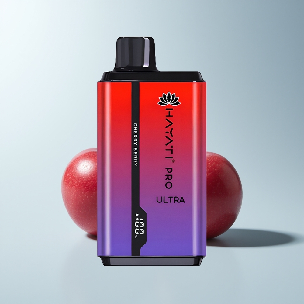 Hayati Pro Ultra 15000 Puffs Baie Cerise Double 12ml 2%