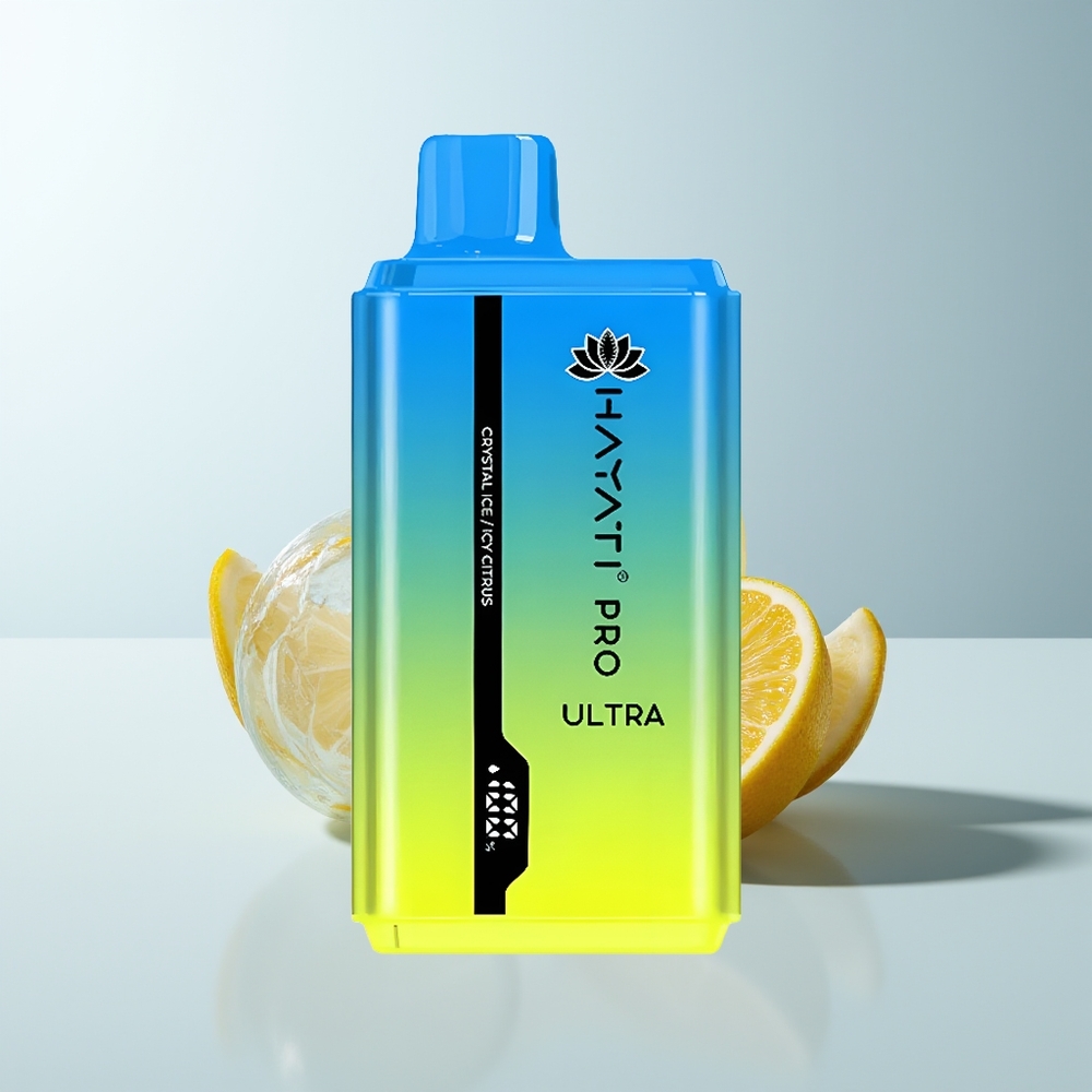 Hayati Pro Ultra 15000 Puffs Citron Glacé Cristallin Double 12ml