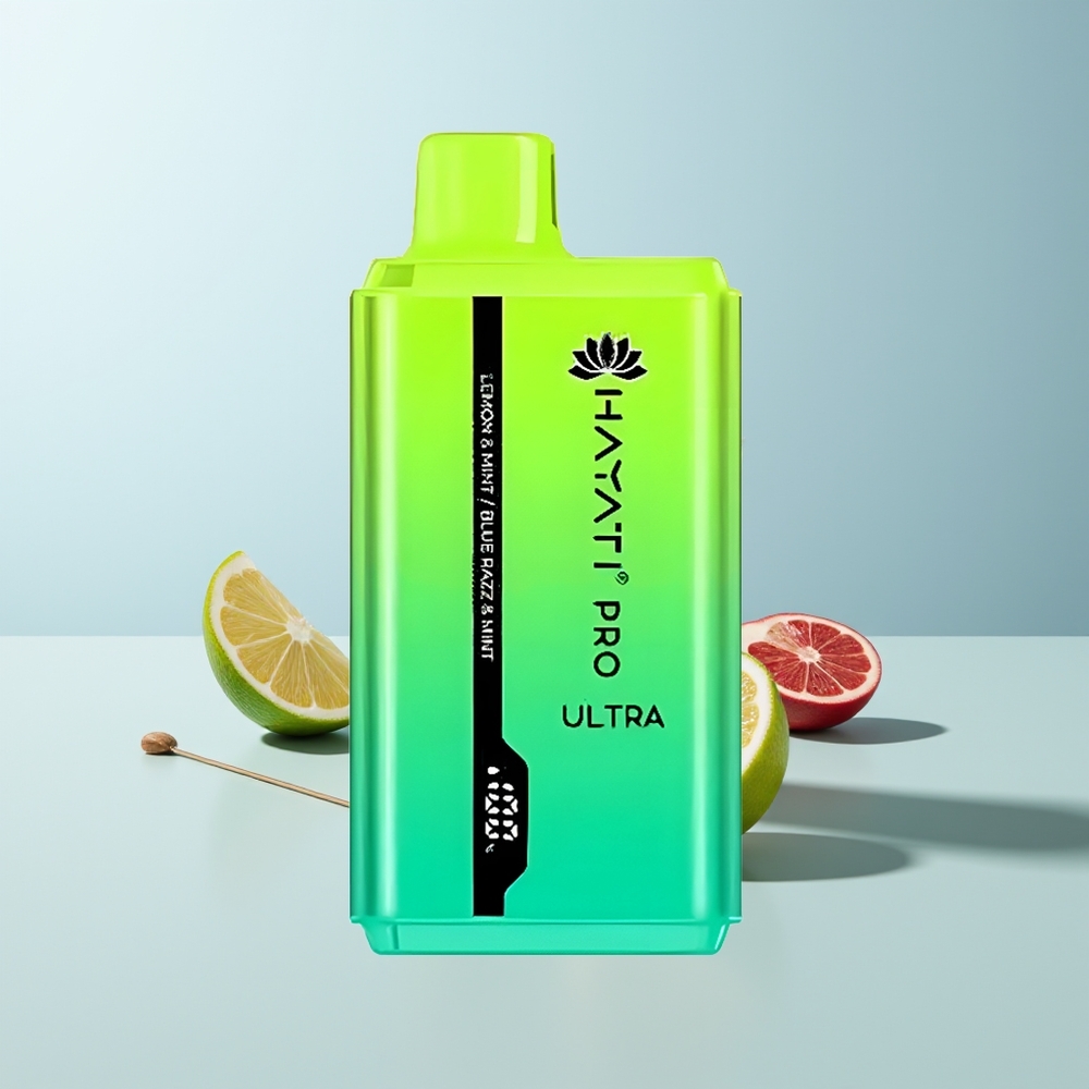 Hayati Pro Ultra 15000 Puffs Citron & Menthe Bleu Framboise & Menthe 850mAh 24ml 2%