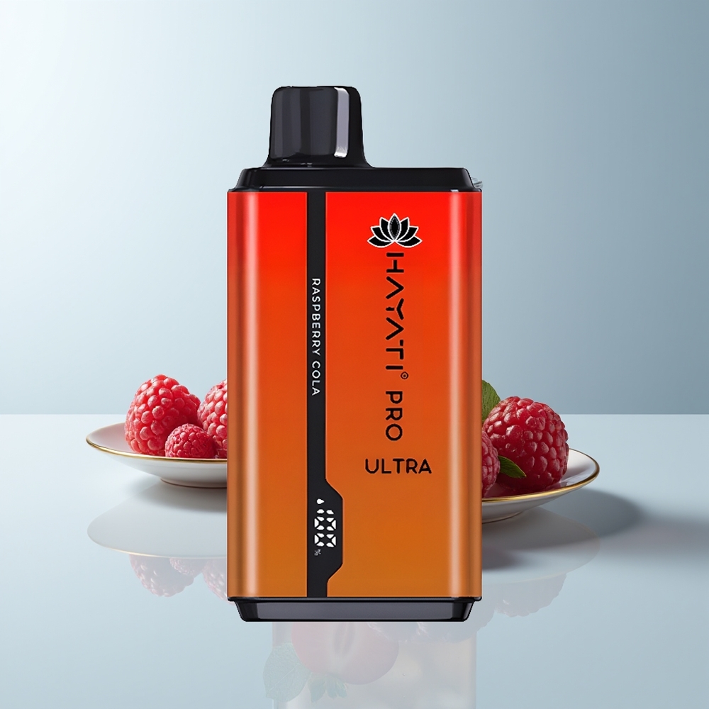 Hayati Pro Ultra 15000 Puffs Framboise Cola Double Capacité Forte