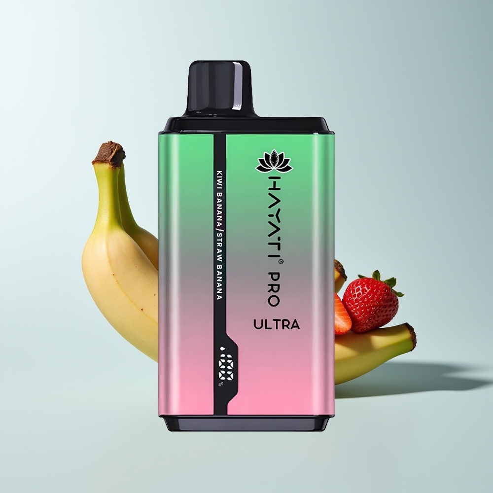 Hayati Pro Ultra 15000 Puffs Kiwi Banane Fraise Banane 850mAh 24ml 2%