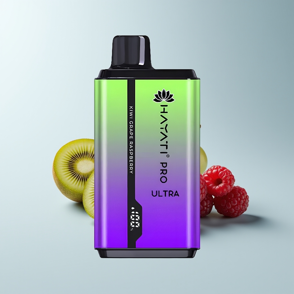 Hayati Pro Ultra 15000 Puffs Kiwi Raisin Framboise 850mAh 24ml 2%