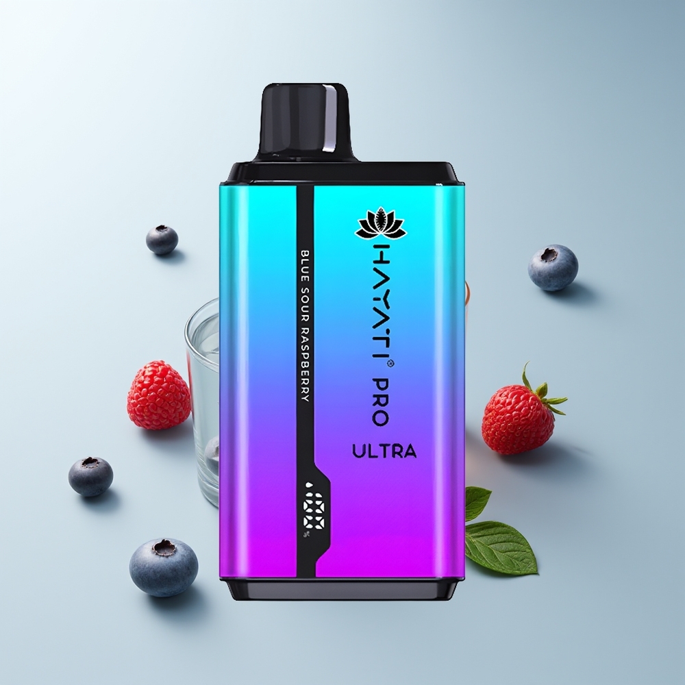 Hayati Pro Ultra 15000 Puffs Menthe Myrtille Framboise Double Capacité 24ml