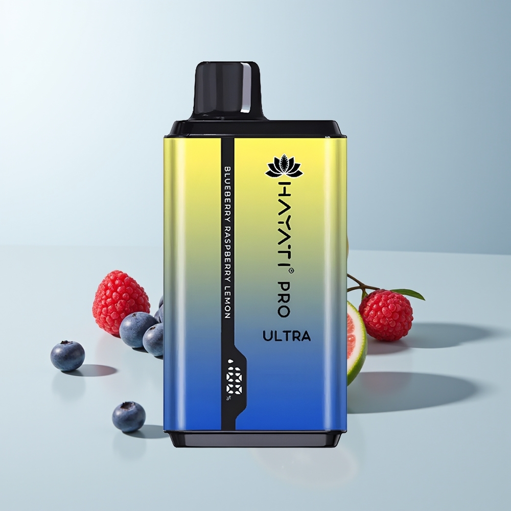 Hayati Pro Ultra 15000 Puffs Myrtille Framboise Citron 850mAh 24ml 2%