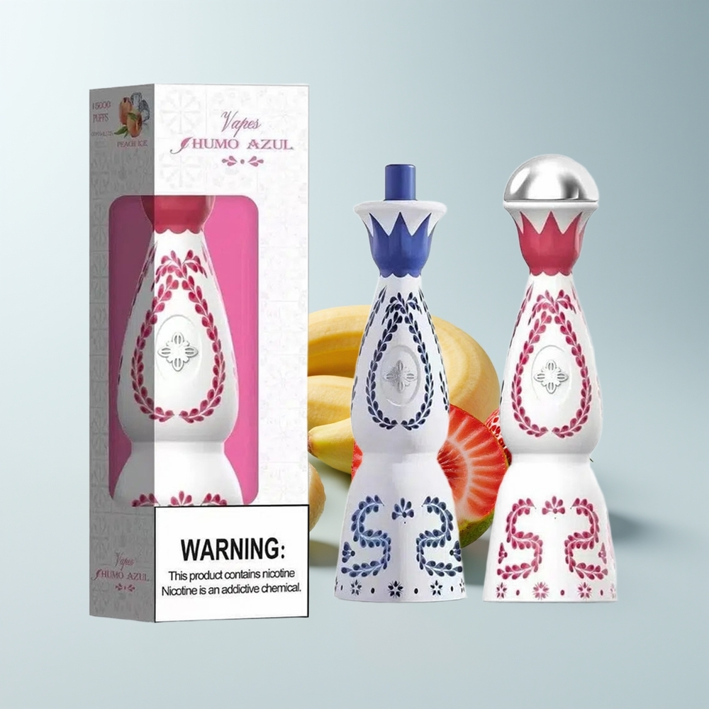 Humo Azul 15000 Puffs Fraise Banane Fruit du Dragon 20mL 5% USB-C