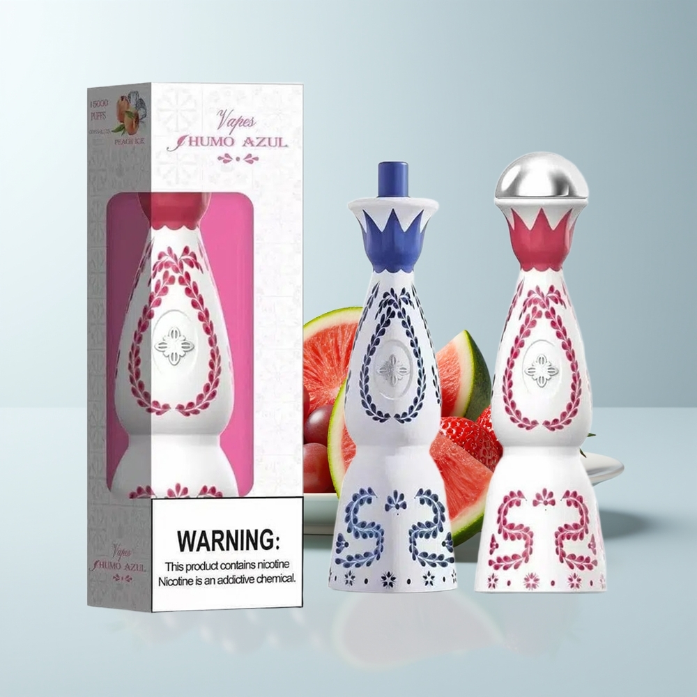 Humo Azul 15000 Puffs Fraise Pastèque Raisin 5% Nicotine USB-C 20mL