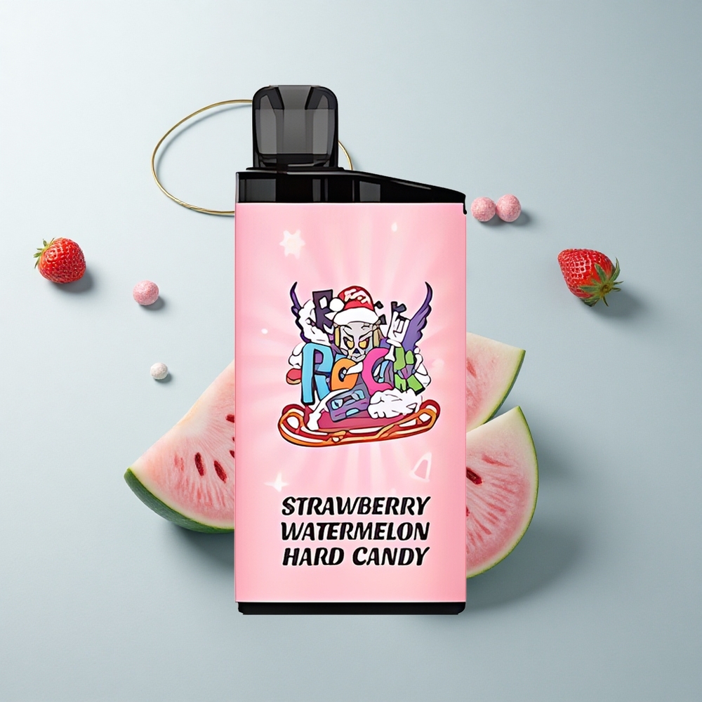 IGET Bar 3500 Puffs Bonbon Dur Fraise Pastèque avec Bobine Mesh 1.2 Ohm et Batterie 1400 mAh