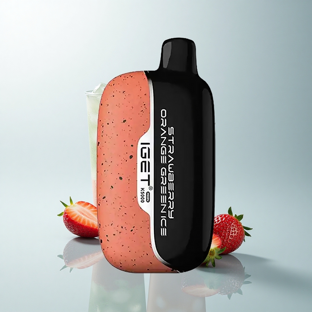 IGET Moon K5000 Puffs Fraise Orange Vert Glace PC 81g Mesh 1.35 Ohm