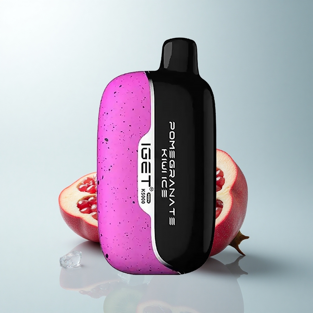 IGET Moon K5000 Puffs Glace Grenade Kiwi PC 5000 Puffs 49.5x25.3x99.4 mm