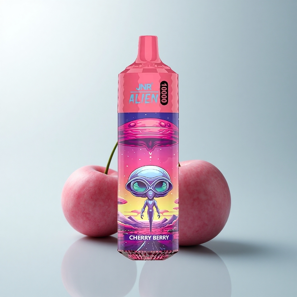 JNR Alien 10000 Puffs Baie Cerise LED Sportif