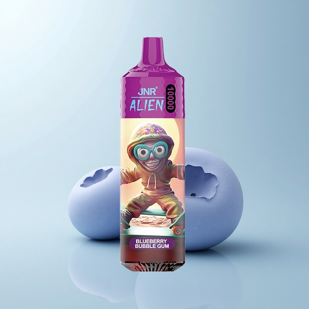 JNR Alien 10000 Puffs Chewing Bulle Myrtille LED Sportif à Charge Rapide