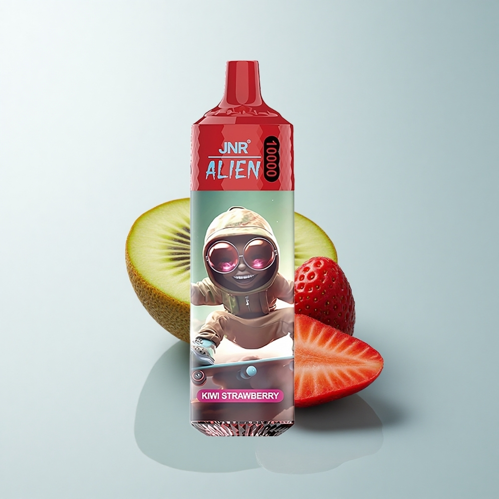 JNR Alien 10000 Puffs Fraise Kiwi LED Sportif