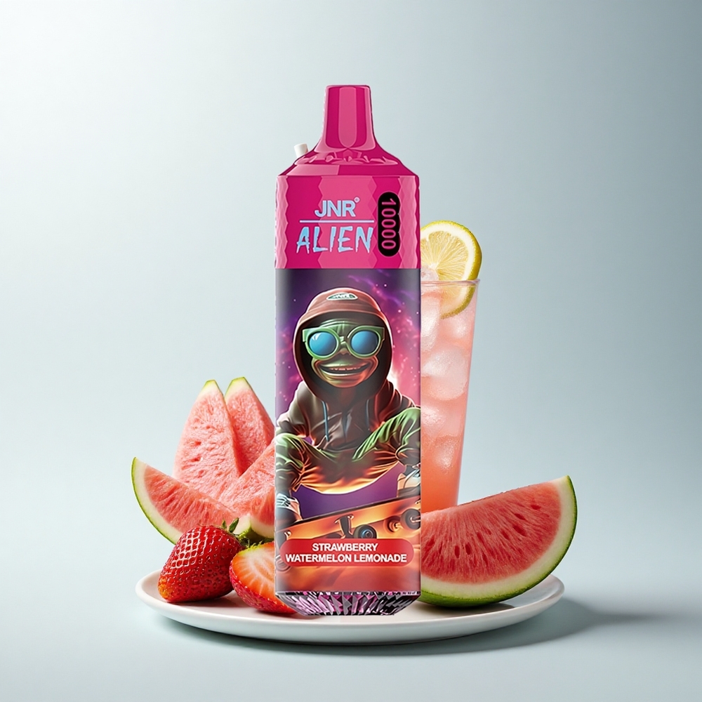 JNR Alien 10000 Puffs Fraise Pastèque Citronnade LED RGB