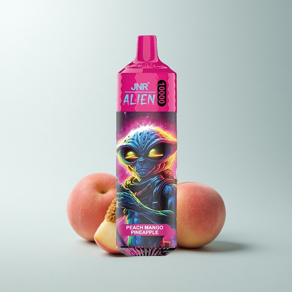 JNR Alien 10000 Puffs Pêche Mangue Ananas avec LED RGB et Charge Rapide Type-C