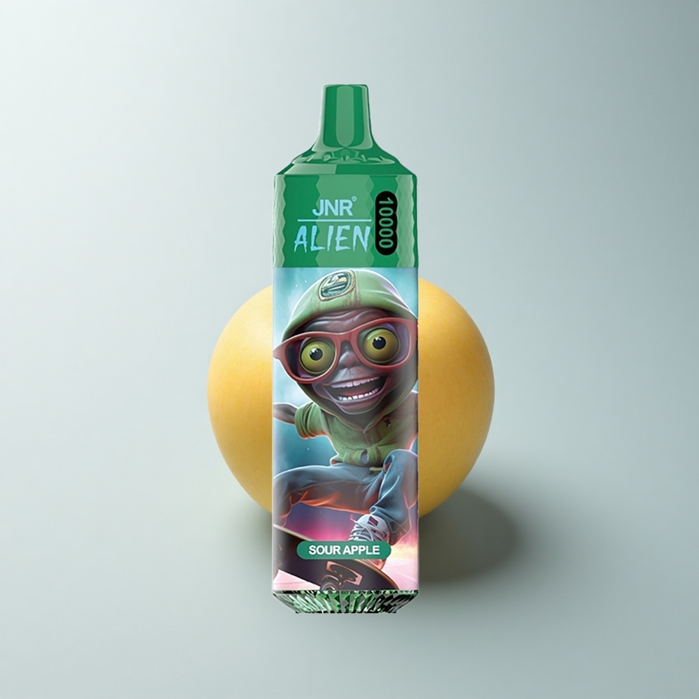 JNR Alien 10000 Puffs Pomme Acidulée Mesh Sportif LED