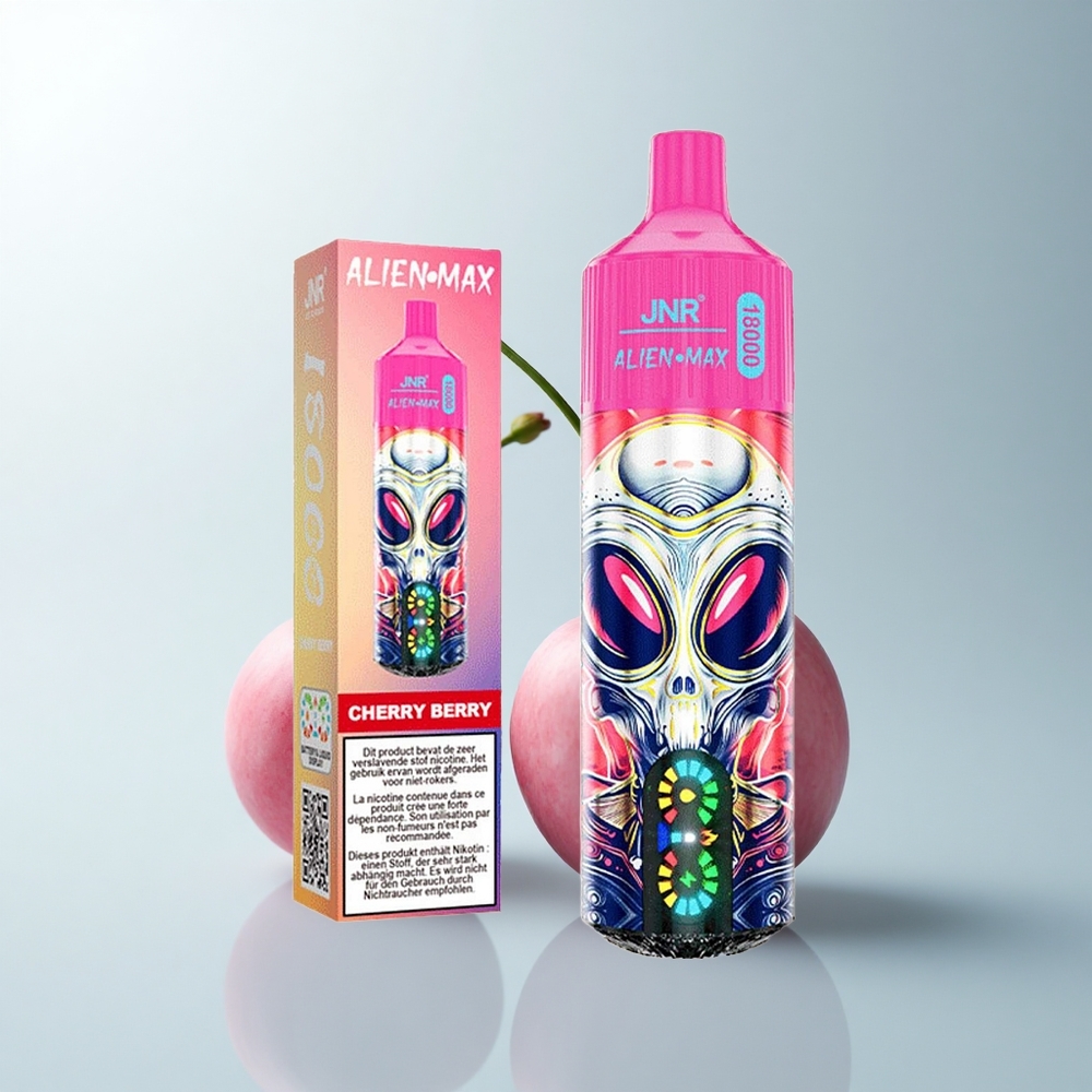 JNR Alien Max 18000 Puffs Baie Cerise Double Cœur LED