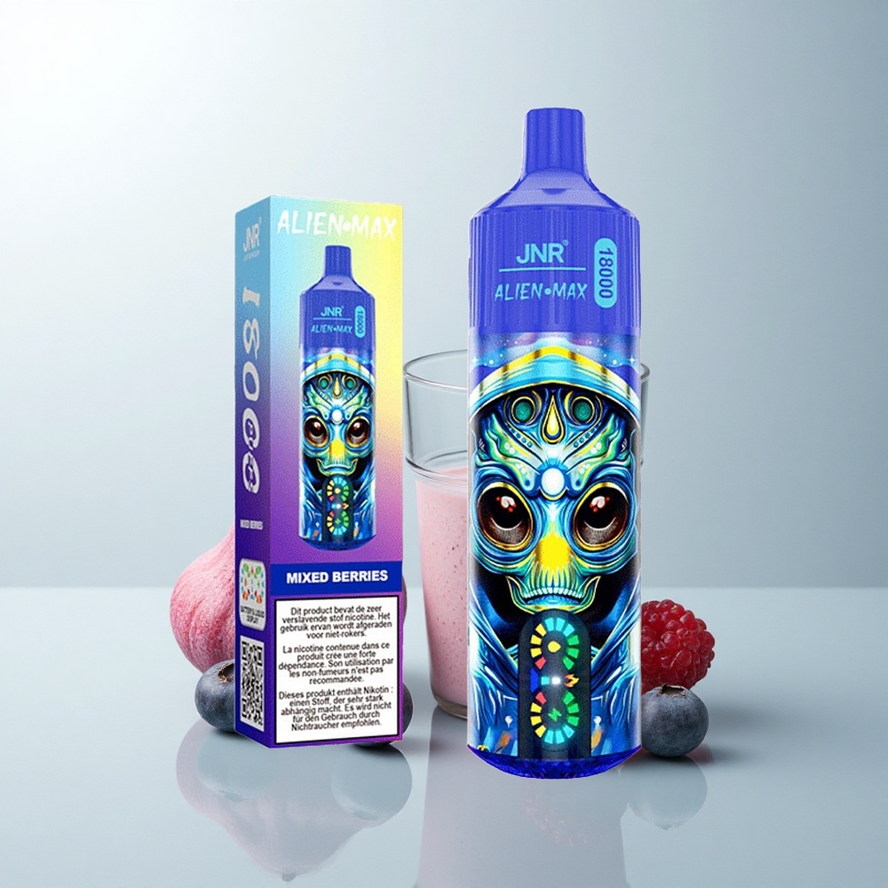 JNR Alien Max 18000 Puffs Baies Mixtes Électronique Double Mesh & Charge Rapide Type-C