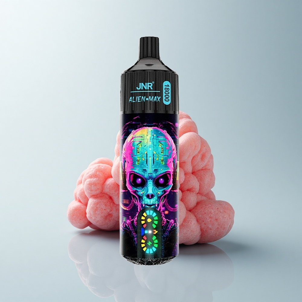 JNR Alien Max 18000 Puffs Bubble Fraise Double Cœur LED