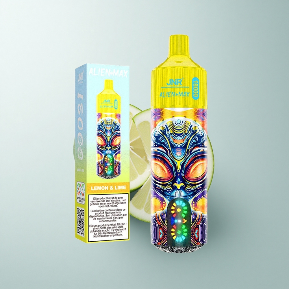 JNR Alien Max 18000 Puffs Citron & Citron Vert Double Mesh LED