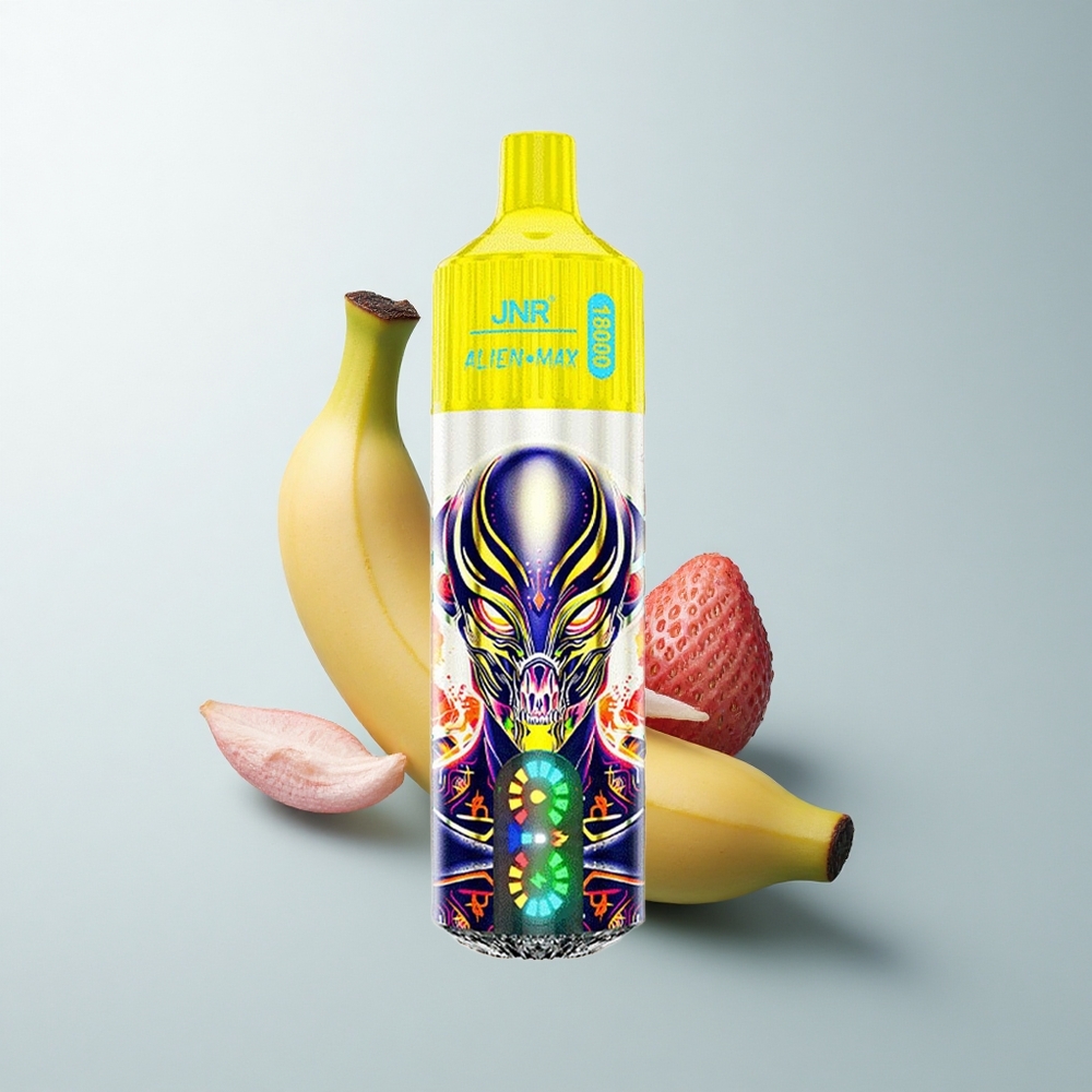 JNR Alien Max 18000 Puffs Fraise Banane Double Mesh LED Intelligente