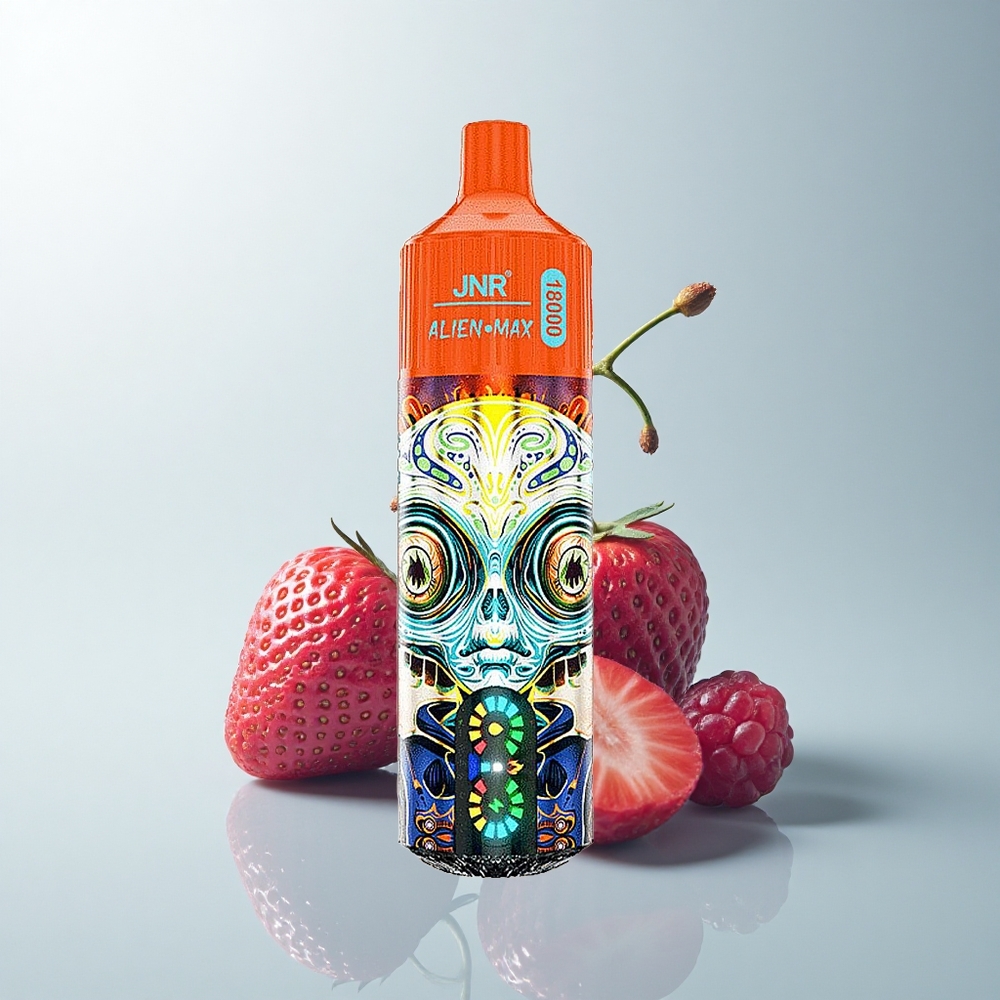 JNR Alien Max 18000 Puffs Fraise Framboise Cerise LED Double Mesh