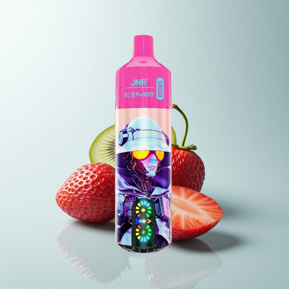 JNR Alien Max 18000 Puffs Fraise Kiwi Double Coeur LED