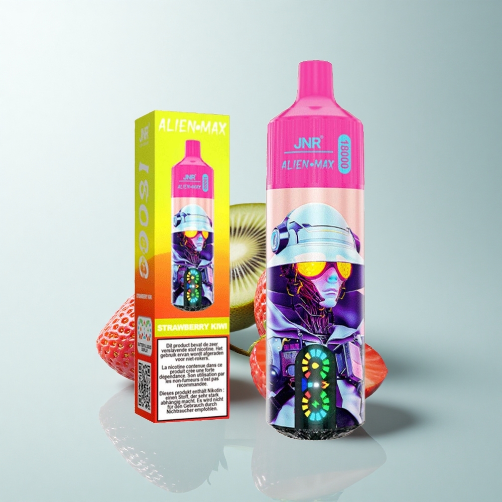 JNR Alien Max 18000 Puffs Fraise Kiwi Double Coeur LED