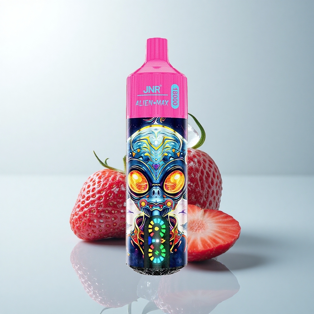 JNR Alien Max 18000 Puffs Glace Fraise Double Cœur et Charge Rapide