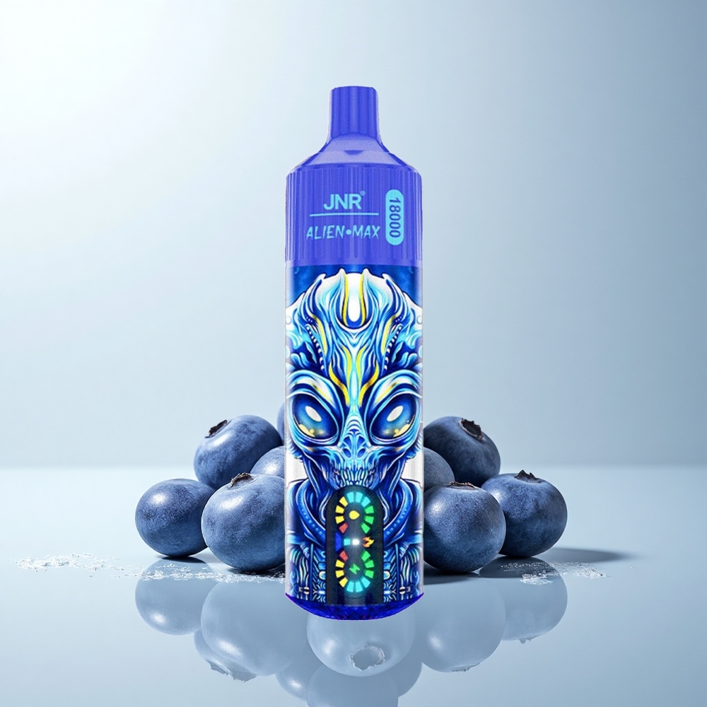 JNR Alien Max 18000 Puffs Myrtille Glacée Dual Core LED