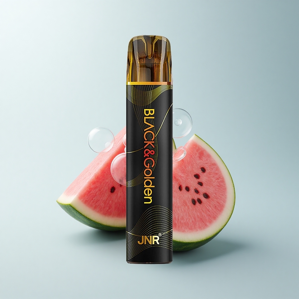 JNR Black&Golden 600+200 Puffs Chewing Bulle Pastèque 800 Puffs 550mAh TPD
