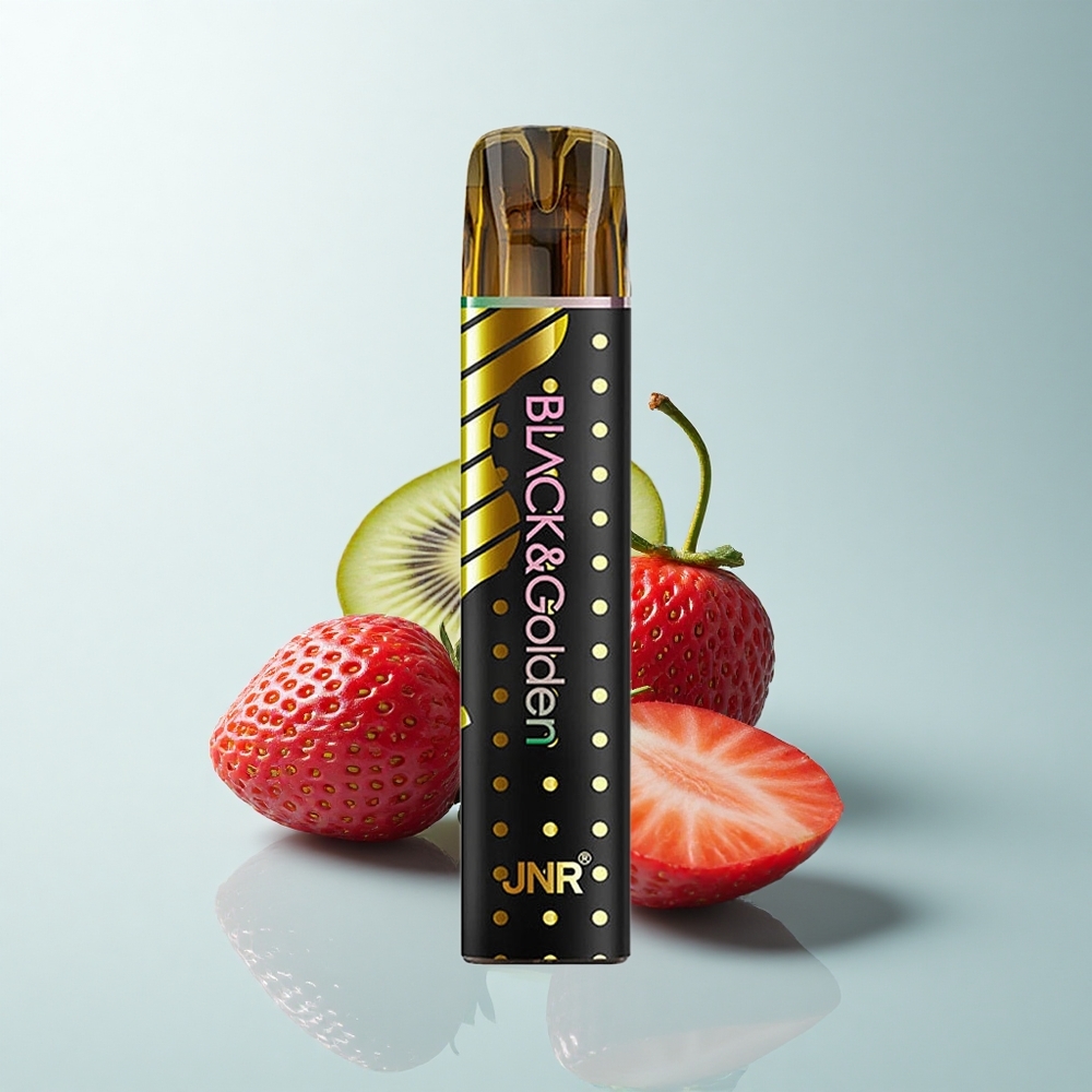 JNR Black&Golden 600+200 Puffs Fraise Kiwi 800 Puffs 550mAh 2ml