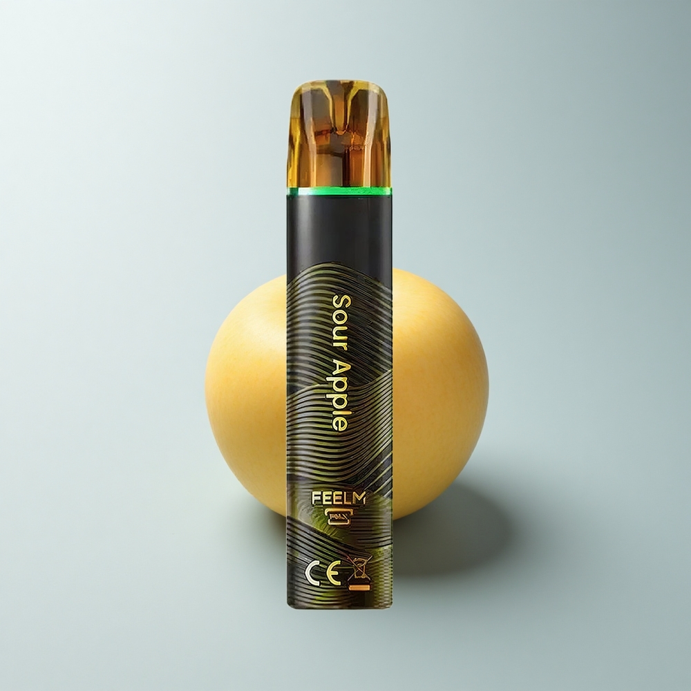 JNR Black&Golden 600+200 Puffs Pomme Acidulée Dorée 2% 550mAh 2ml