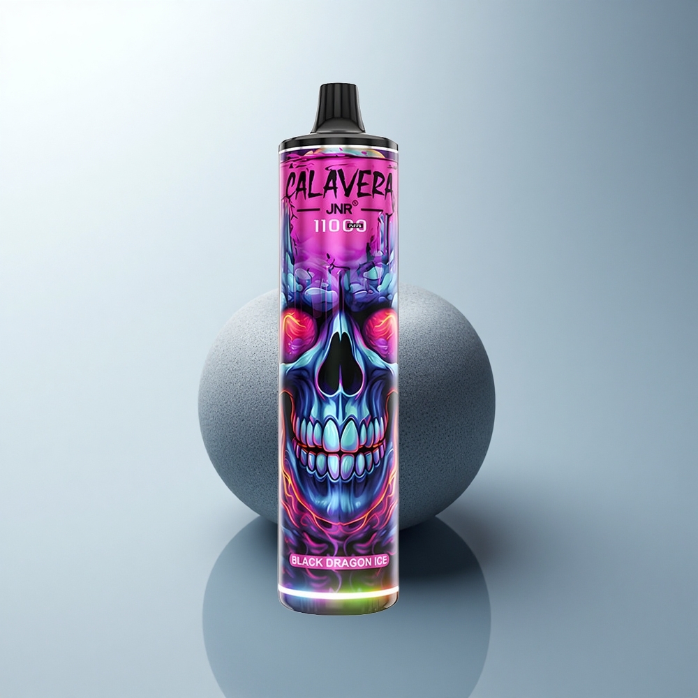 JNR Calavera 11000 Puffs Dragon Noir Glace avec Port Type-C et Batterie 850 mAh